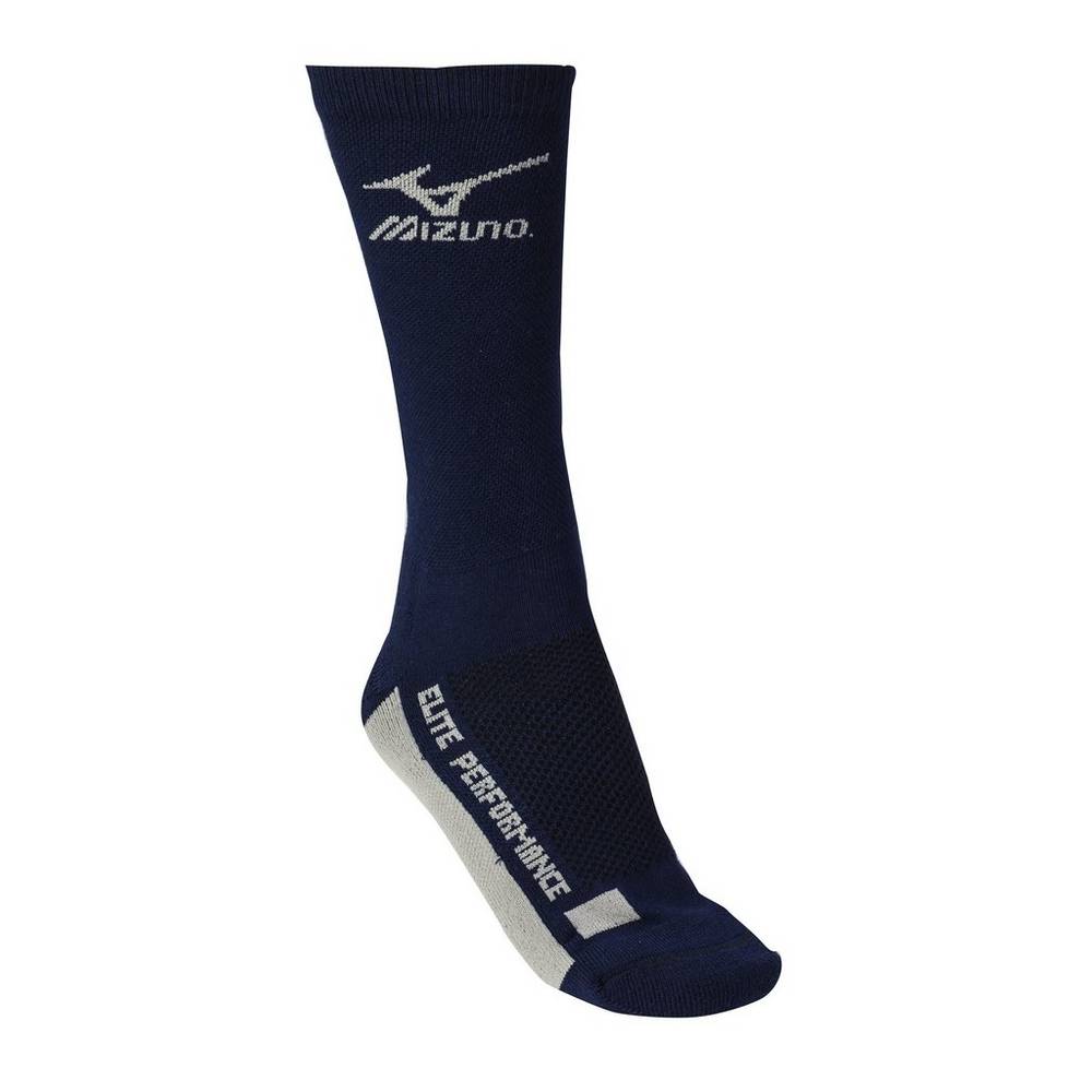 Calzini Mizuno Pallavolo Crew Donna - Blu Marino/Grigie - 92578-NJIC